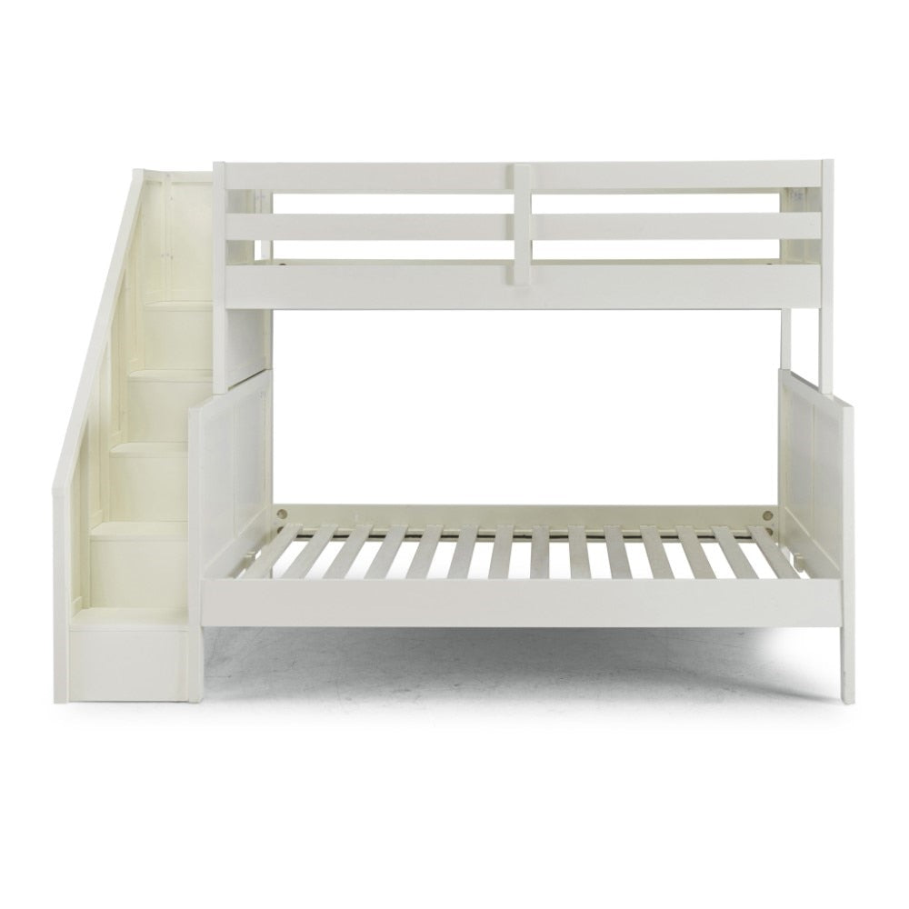 Homestyles Furniture - Naples White Twin Over Full Bunk Bed - 5530-56 veiw 6