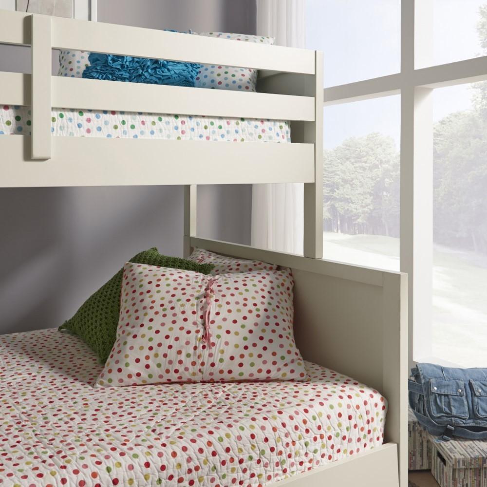 Homestyles Furniture - Naples White Twin Over Full Bunk Bed - 5530-55 veiw 3