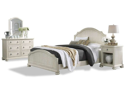 Homestyles - Provence Off-White Queen Bed with Nightstand and Dresser with Mirror - 5502-5022 veiw 1