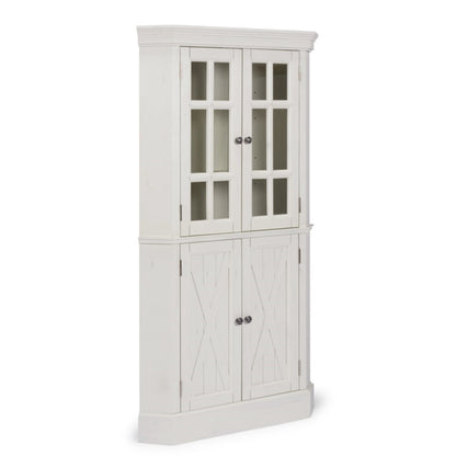 Homestyles Furniture - Seaside Lodge White Corner Cabinet - 5523-68 veiw 6