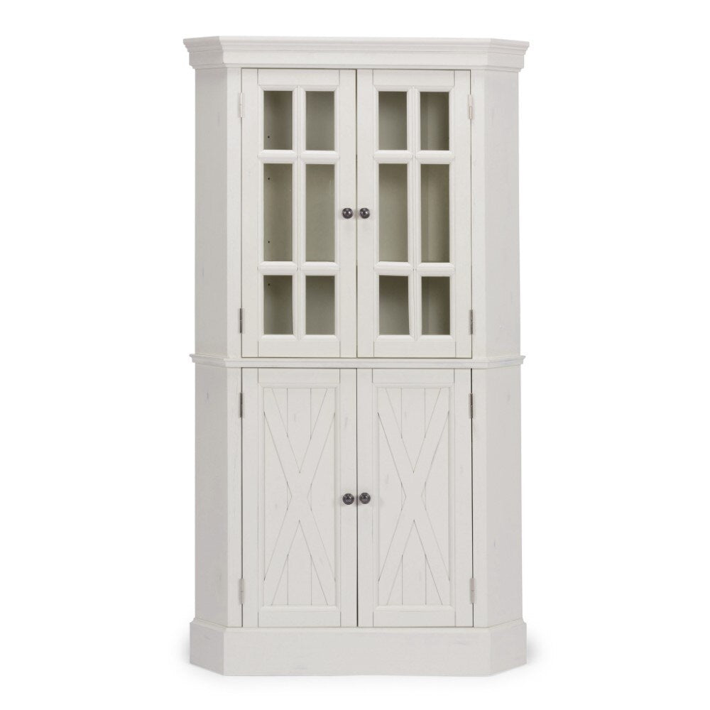 Homestyles Furniture - Seaside Lodge White Corner Cabinet - 5523-68 veiw 7