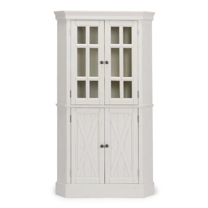 Homestyles Furniture - Seaside Lodge White Corner Cabinet - 5523-68 veiw 7