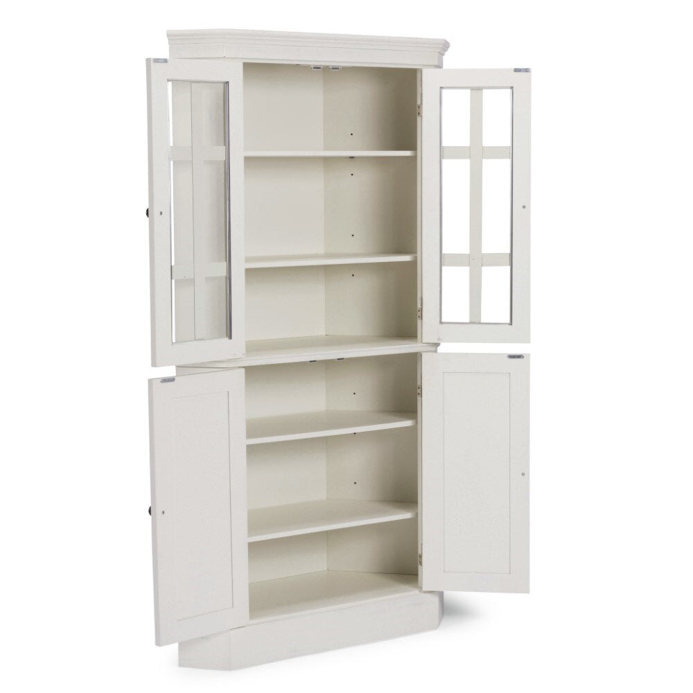 Homestyles Furniture - Seaside Lodge White Corner Cabinet - 5523-68 veiw 8