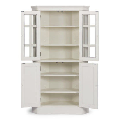 Homestyles Furniture - Seaside Lodge White Corner Cabinet - 5523-68 veiw 9