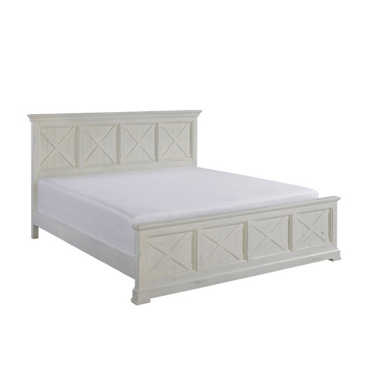 Homestyles Furniture - Seaside Lodge White King Bed - 5523-600 veiw 1