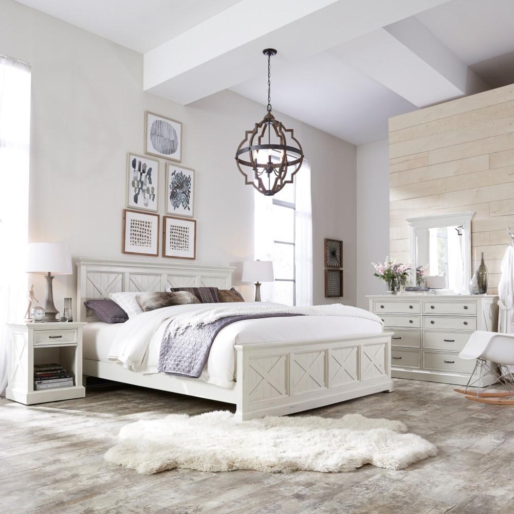 Homestyles Furniture - Seaside Lodge White King Bed - 5523-600 veiw 2