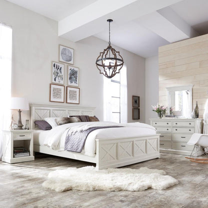 Homestyles Furniture - Seaside Lodge White King Bed - 5523-600 veiw 3