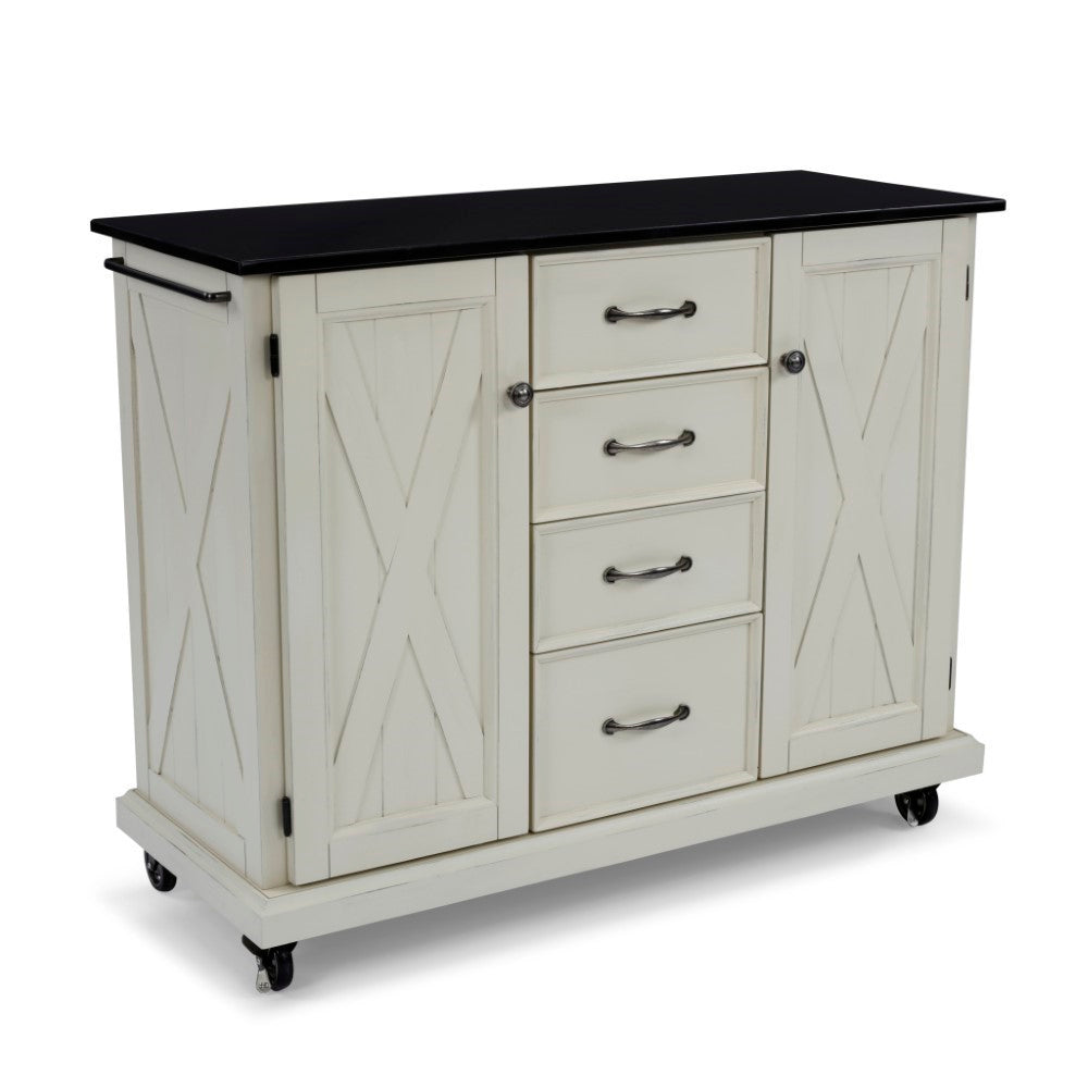 Homestyles Furniture - Seaside Lodge White Kitchen Cart - 5523-954 veiw 1