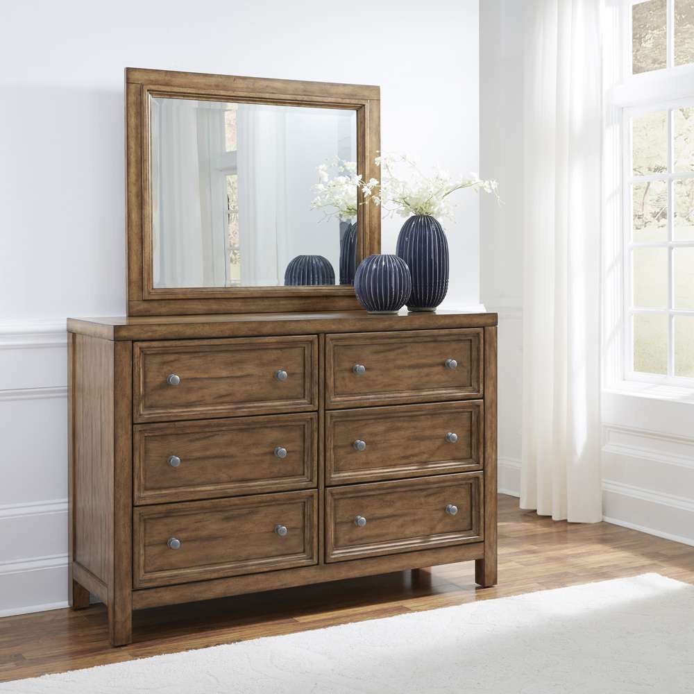 Homestyles - Sedona Brown Dresser with Mirror - 5420-74 veiw 2