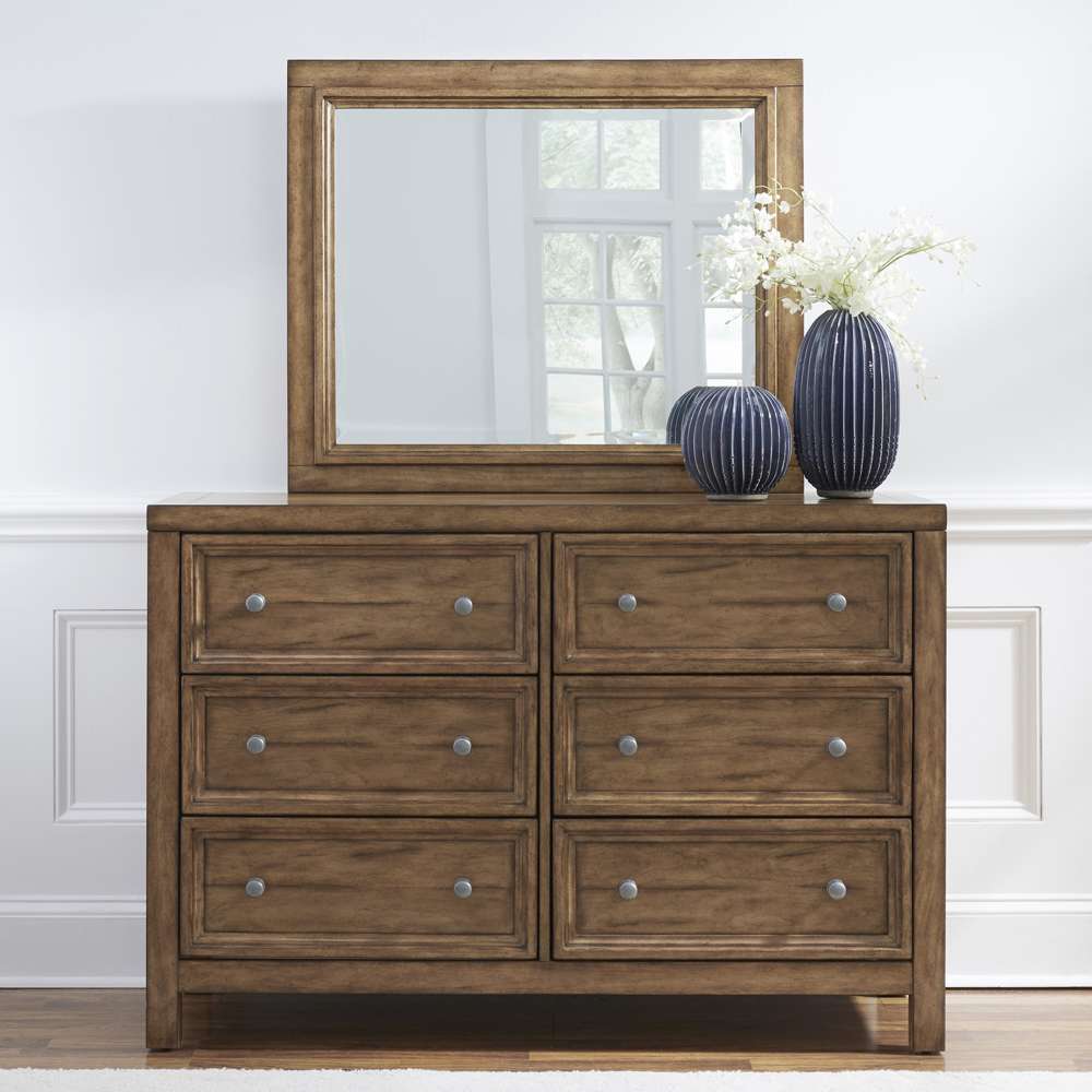 Homestyles - Sedona Brown Dresser with Mirror - 5420-74 veiw 3