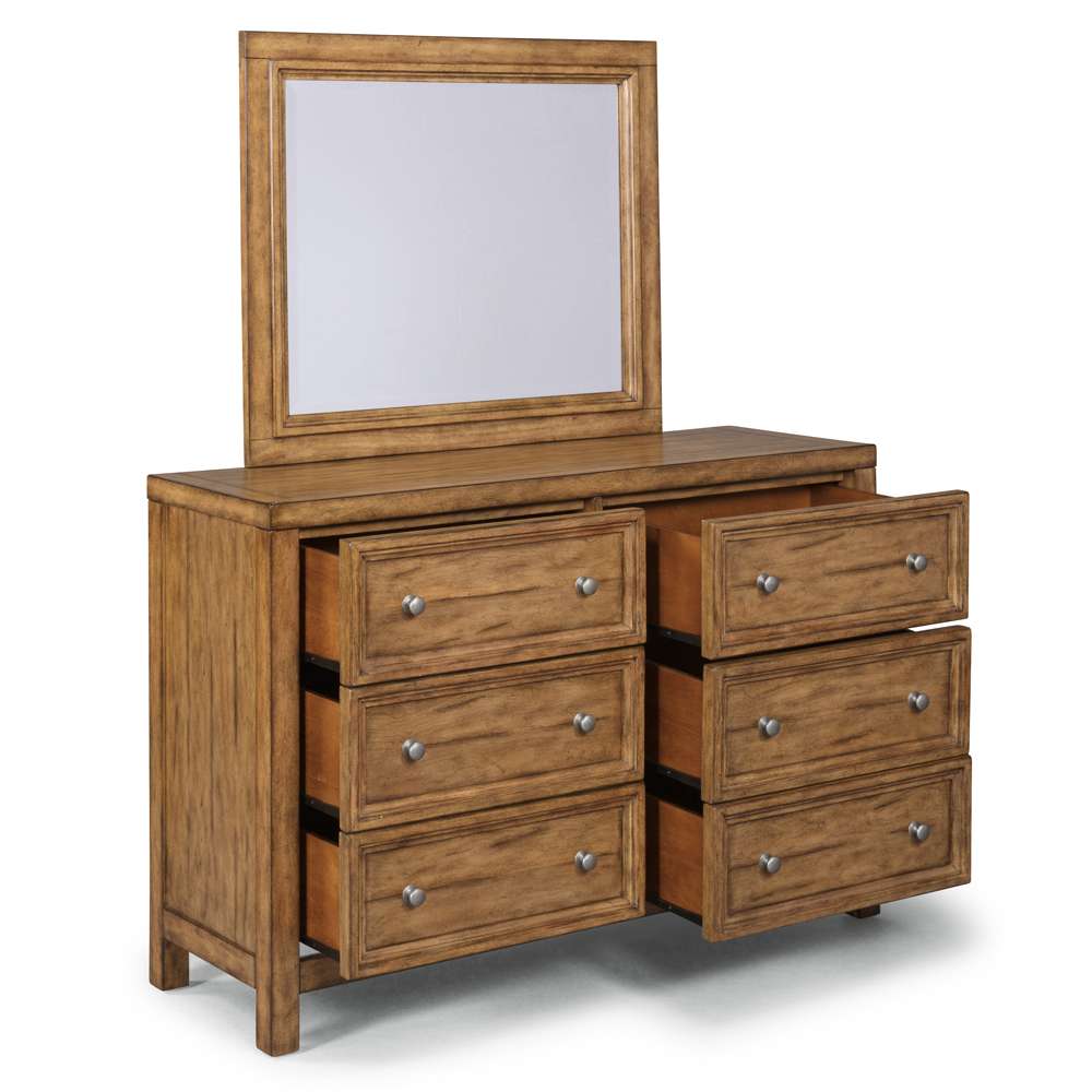 Homestyles - Sedona Brown Dresser with Mirror - 5420-74 veiw 5