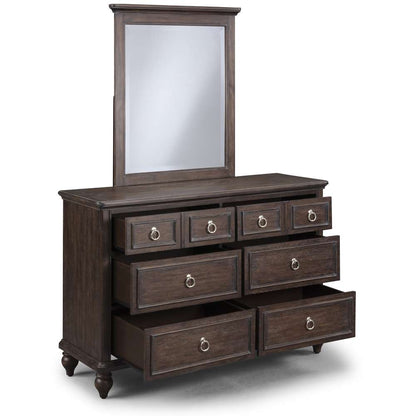 Homestyles - Southport Brown Dresser with Mirror - 5503-74 veiw 4