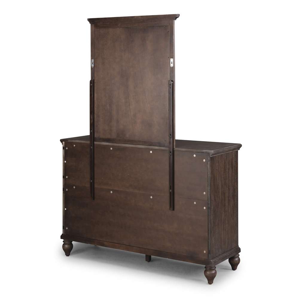 Homestyles - Southport Brown Dresser with Mirror - 5503-74 veiw 5