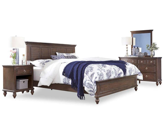 Homestyles - Southport Brown King Bed with Nightstand and Dresser with Mirror - 5503-6022 veiw 1