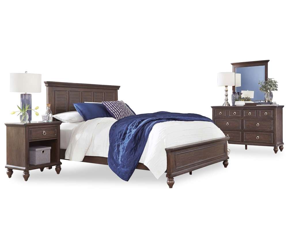 Homestyles - Southport Brown Queen Bed with Nightstand and Dresser with Mirror - 5503-5022 veiw 1