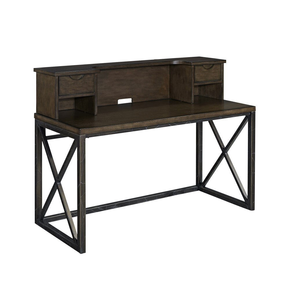 Homestyles Furniture - Xcel Brown Desk with Hutch - 5079-154 veiw 1