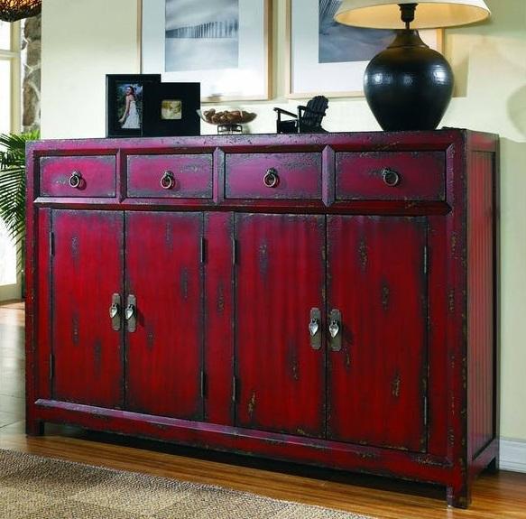 Hooker Furniture - 58 Red Asian Cabinet - 500-50-711 veiw 1