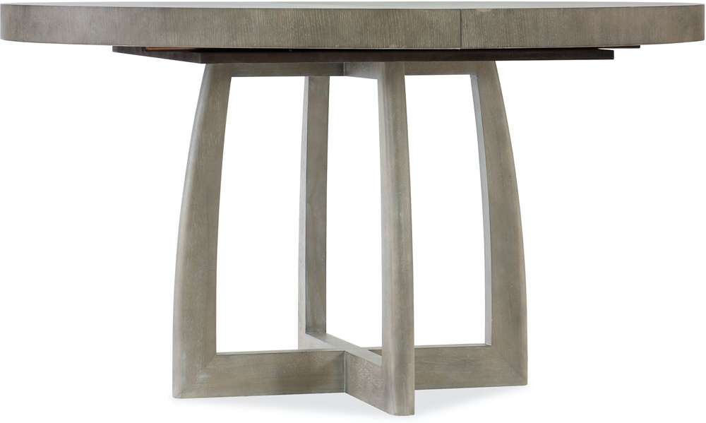 Hooker Furniture - Affinity 48in Round Pedestal Dining Table w/1-18in Leaf - 6050-75203-GRY veiw 1