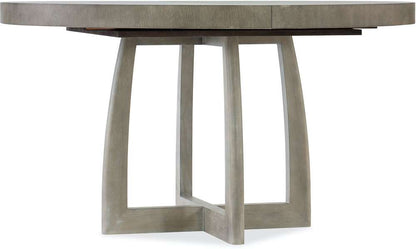 Hooker Furniture - Affinity 48in Round Pedestal Dining Table w/1-18in Leaf - 6050-75203-GRY veiw 1