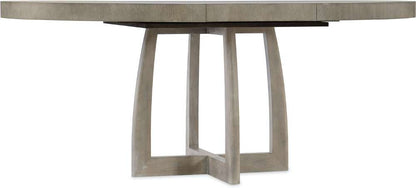 Hooker Furniture - Affinity 48in Round Pedestal Dining Table w/1-18in Leaf - 6050-75203-GRY veiw 2