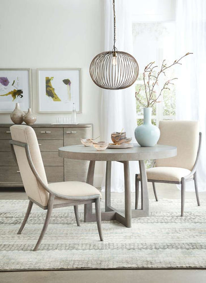 Hooker Furniture - Affinity 48in Round Pedestal Dining Table w/1-18in Leaf - 6050-75203-GRY veiw 5