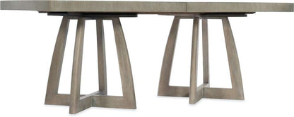 Hooker Furniture - Affinity 78in Rectangle Pedestal Dining Table w/2-18in Leaves - 6050-75206-GRY veiw 1