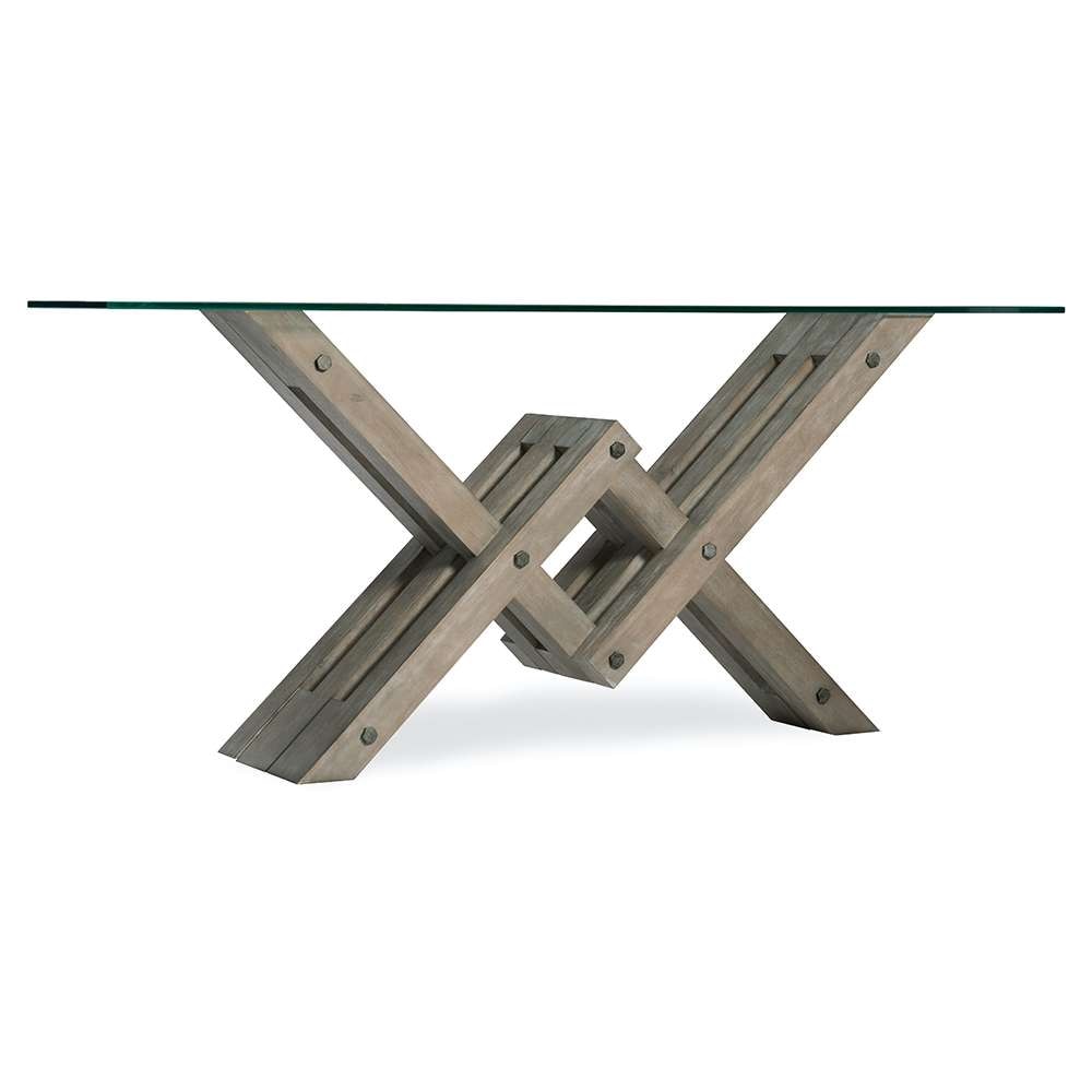 Hooker Furniture - Affinity Glass Top Accent Console - 6050-85001-GRY veiw 1