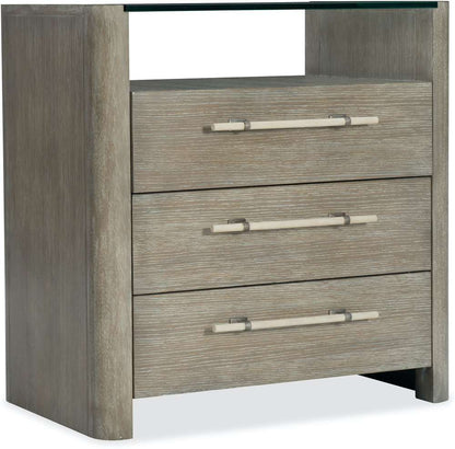 Hooker Furniture - Affinity Three-Drawer Nightstand - 6050-90016-GRY veiw 1
