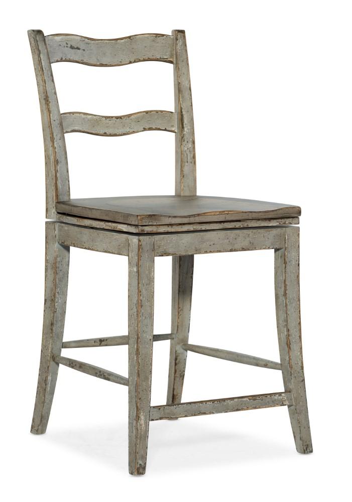 Hooker Furniture - Alfresco La Riva Ladder Back Swivel Counter Stool - 6025-75350-90 veiw 1