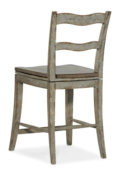 Hooker Furniture - Alfresco La Riva Ladder Back Swivel Counter Stool - 6025-75350-90 veiw 2