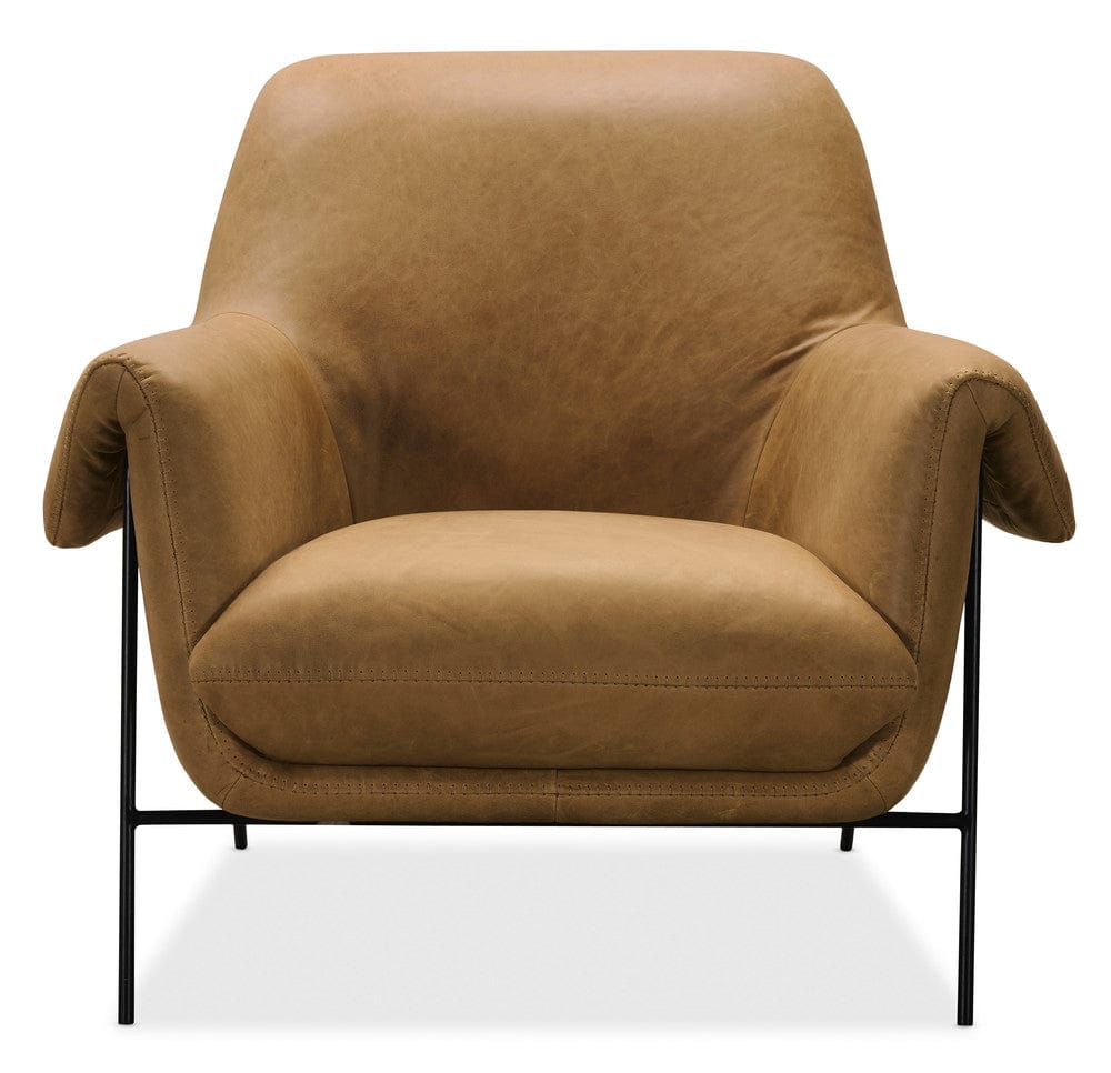 Hooker Furniture - Ambroise Metal Frame Club Chair - Brown - CC317-086 view 4