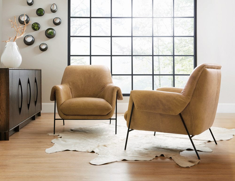 Hooker Furniture - Ambroise Metal Frame Club Chair - Brown - CC317-086 view 5