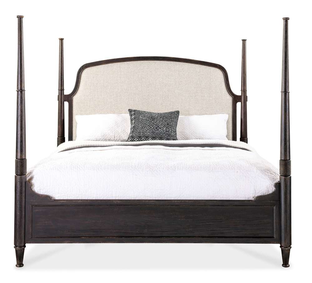 Hooker Furniture - Americana King Upholstered Poster Bed - 7050-90666-89 veiw 3