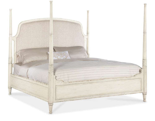Hooker Furniture - Americana Queen Upholstered Poster Bed - 7050-90650-02 veiw 1