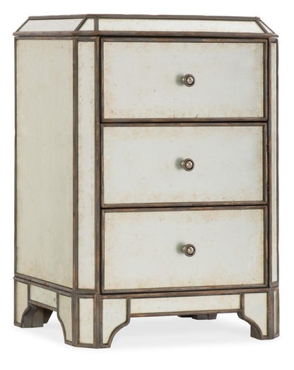 Hooker Furniture - Arabella Mirrored Three-Drawer Nightstand - 1610-90116-EGLO veiw 1