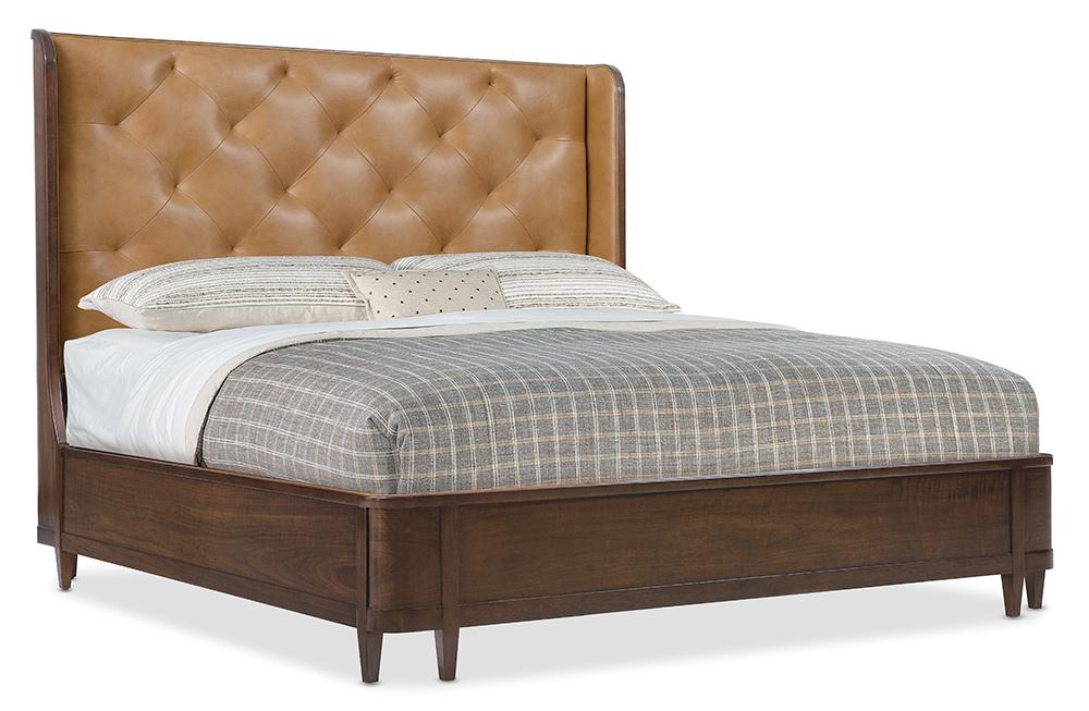 Hooker Furniture - Archives California King Leather Bed in Brown - 6123-90860-89 veiw 2