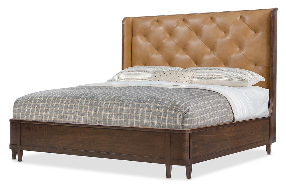 Hooker Furniture - Archives California King Leather Bed in Brown - 6123-90860-89 veiw 3