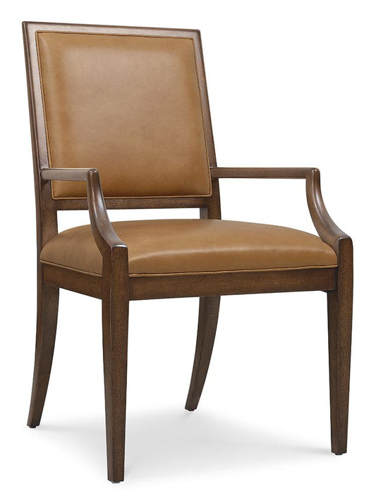 Hooker Furniture - Archives Leather Arm Chair in Brown (Set of 2) - 6123-75700-89 veiw 1