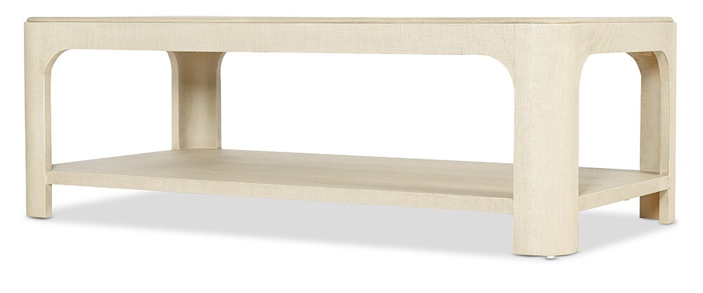 Hooker Furniture - Archives Raffia Rectangle Cocktail Table in Browns - 6123-80110-05 veiw 3