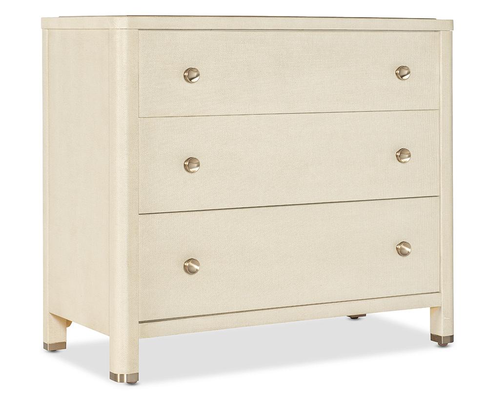 Hooker Furniture - Archives Raffia Three-Drawer Chest in Browns - 6123-90110-05 veiw 2