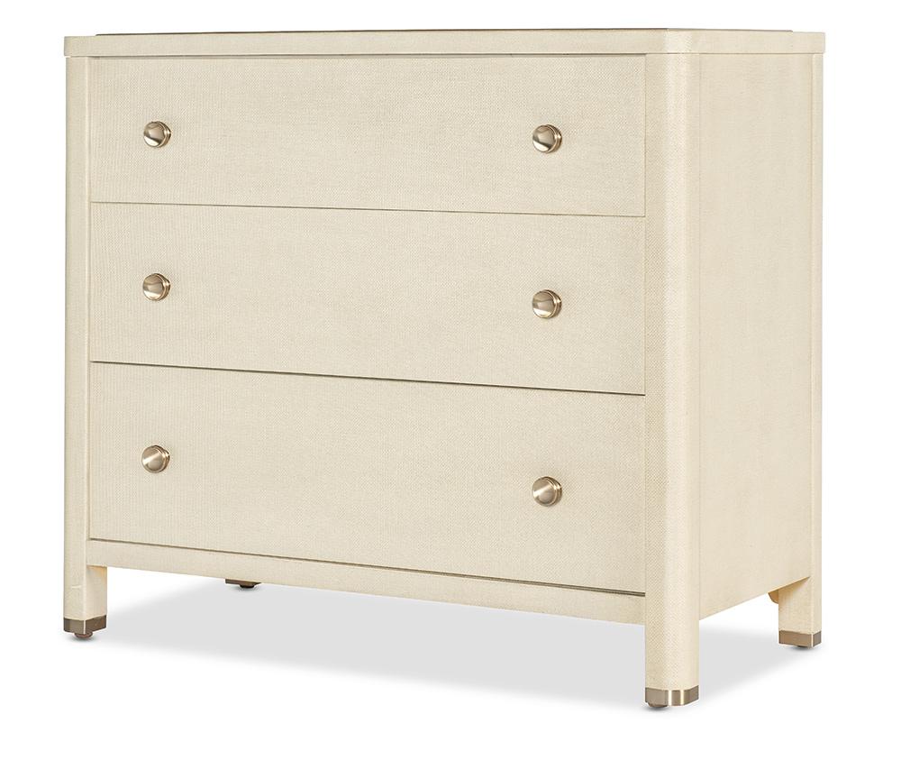 Hooker Furniture - Archives Raffia Three-Drawer Chest in Browns - 6123-90110-05 veiw 3