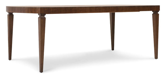Hooker Furniture - Archives Rectangle Dining Table with Two 20-inch Leaves in Dark Wood - 6123-75200-89 veiw 2