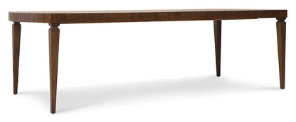 Hooker Furniture - Archives Rectangle Dining Table with Two 20-inch Leaves in Dark Wood - 6123-75200-89 veiw 3