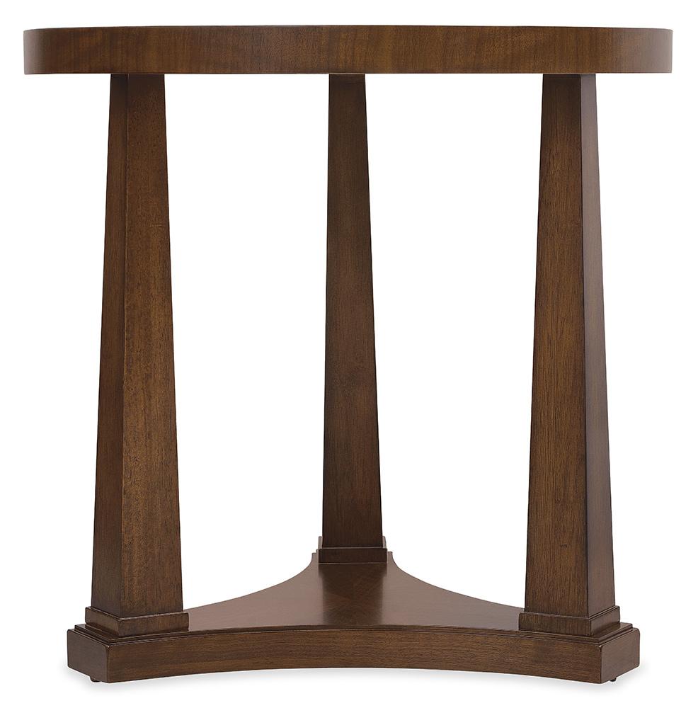 Hooker Furniture - Archives Round End Table in Dark Wood - 6123-80116-89 veiw 2