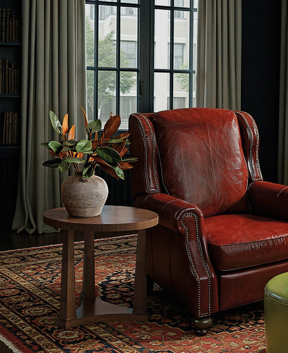 Hooker Furniture - Archives Round End Table in Dark Wood - 6123-80116-89 view 7
