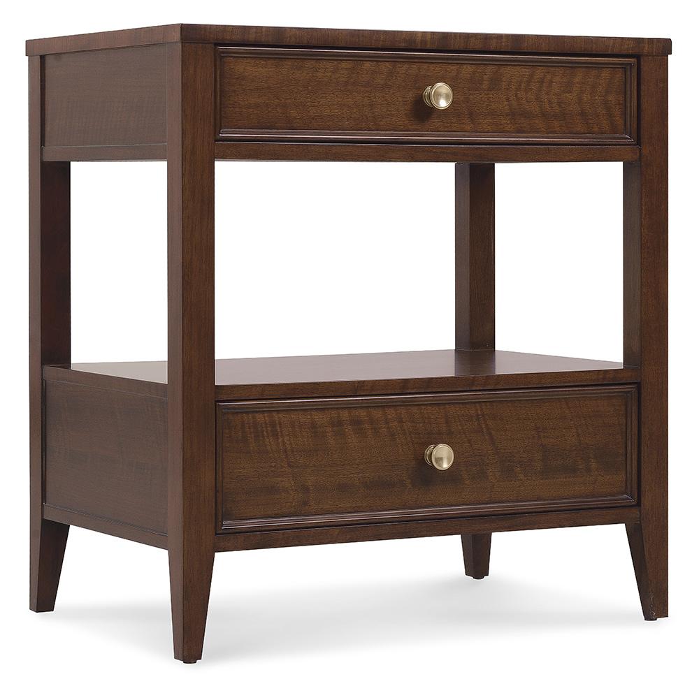 Hooker Furniture - Archives Two-Drawer Nightstand in Dark Wood - 6123-90115-89 veiw 1
