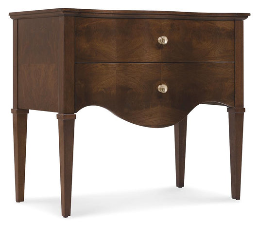 Hooker Furniture - Archives Two-Drawer Nightstand in Dark Wood - 6123-90116-89 veiw 2