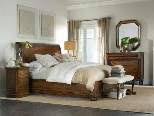 Hooker Furniture - Archivist Queen Sleigh Bed w/Low Footboard - 5447-90450B veiw 2