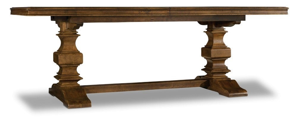 Hooker Furniture - Archivist Trestle Table w/2-18in Leaves - 5447-75206 veiw 1