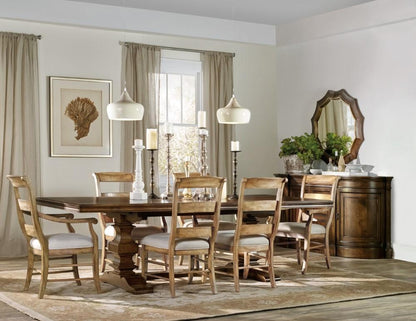 Hooker Furniture - Archivist Trestle Table w/2-18in Leaves - 5447-75206 veiw 3